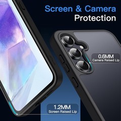 Matte Case for Samsung Galaxy A55 5G, Frosted Translucent Back Protective Cover