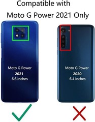 Military Grade Case & Screen Protector for Moto G Power 2021 with Kickstand 79 c
