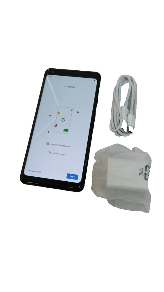 Google Pixel 2 G011A 64GB Unlocked Black Tested Reset Good!