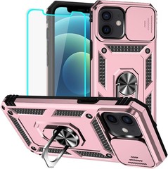 Shockproof Military Grade 20ft Drop Tested Case for iPhone 12/12 Pro – Black