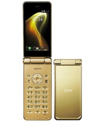 SOFTBANK SHARP 601SH AQUOS KEITAI 2 ANDROID FLIP PHONE UNLOCKED NEW SH-01J GOLD