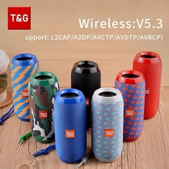 T&G TG117 Portable Bluetooth Speaker Waterproof Outdoor TWS TF FM Radio