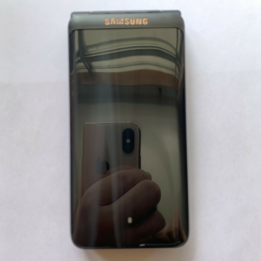 Samsung Galaxy Folder 2 SM-G1650 Flip Phone Big Keyboad Android Dual SIM Black