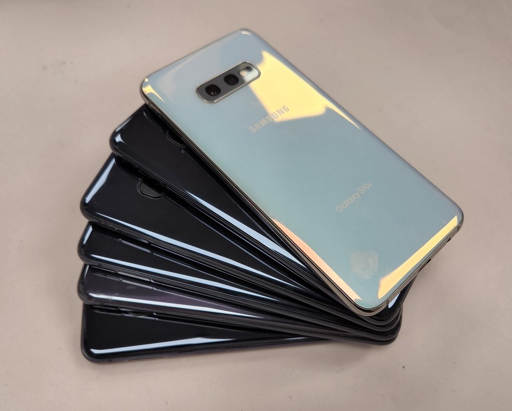 for trade-in Lot of 6 Used Samsung Galaxy S10e SM-G970U 128GB Black Unlocked