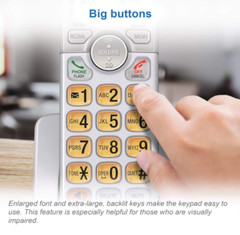AT&T 2 Handset Cordless Home Phone System Caller ID Call Waiting Speakerphone
