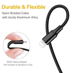 Multi Charging Cable, 2Pack 4FT 4 in 1 Charging Cable for Multiple Devices, Brai