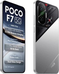POCO F7 5G (Silver, 256 GB 12 GB ) 8s Gen 4 Processor NFC 6.83&Prime; Global Version.