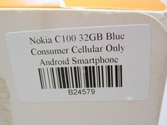 Nokia C100 32GB Consumer Cellular Only Android Smartphone
