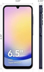 NEW Samsung Galaxy A25 5G SM-S256VL 128GB 6GB Fully Unlocked – Blue Black -USA c