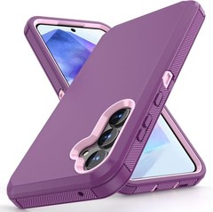 Samsung Galaxy A55 Case Rugged Port Cover Shockproof Heavy Duty Dual Layer Prote