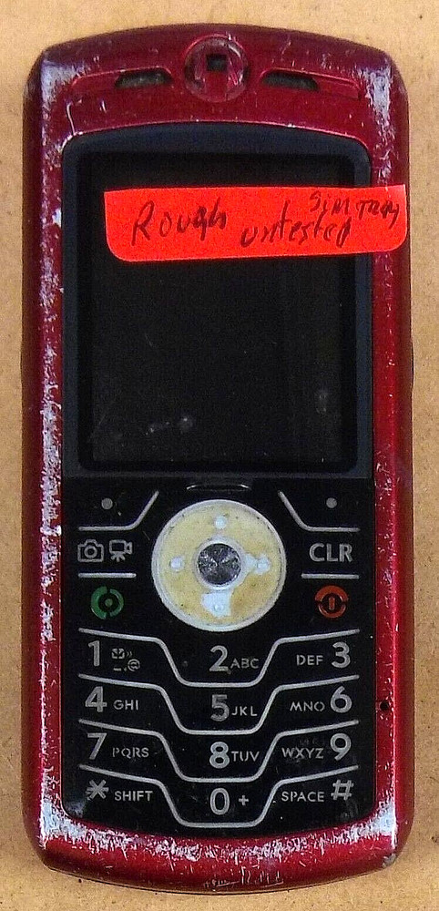 Motorola SLVR / Sliver L7c – Red and Black ( CDMA ) Rare Cellular Phone