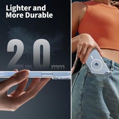 iPhone Air Case Clear, Magnetic iPhone Air Case with Screen Protector & Camera P