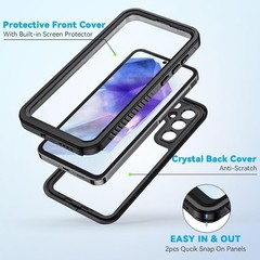Samsung Galaxy A55 5G Case, IP68 Waterproof Dustproof Heavy Duty Full Body Case