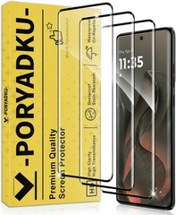 3PCS Screen Protector for Motorola Edge 2025 6.70 Inch Case Friendly Tempered Gl