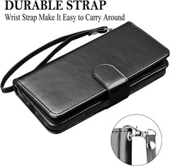 Wallet Case for iPhone 17 Pro Max Leather Flip w/ Card Holder & Strap Kickstand