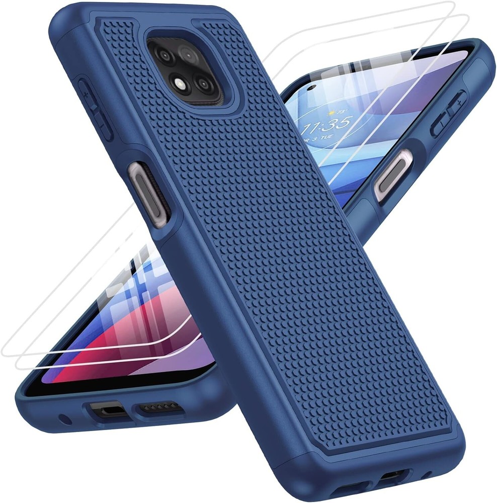 Motorola Moto G Power 2021 Case with Screen Protector,Military Protection Bumper