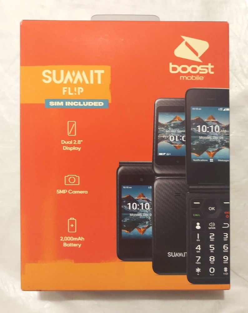 @ Boost Mobile Summit Flip Phone SLD06D, 2.8&Prime; 5MP, Network Locked to Boost 🆕