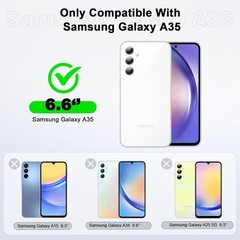 Galaxy A35 5G Case, Heavy Duty Protective Case with 3 Layers Rugged Rubber Cover