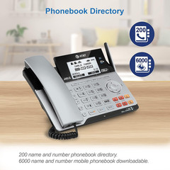 TL86103 2-Line Corded/Cordless Phone System for Small Business with Answering Ma