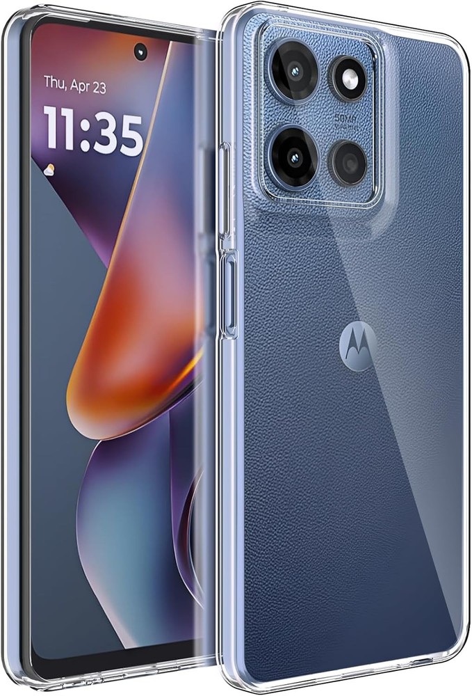 Transparent TPU Silicone Case for Moto G 2025 – Slim Soft Clear Protective Cover