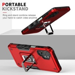 Samsung Galaxy A13 Case 5G Dual Layer Protective Heavy Duty Phone Cover Red