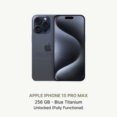 iphone 15 Pro Max, 256 GB, All colors, Unlocked, Excellent Condition (Renewed)
