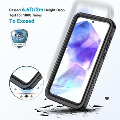 Samsung Galaxy A55 5G Case, IP68 Waterproof Dustproof Heavy Duty Full Body Case