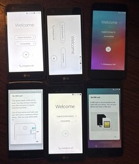 Lot of 6 LG Rebel 2 M153 K371 Phoenix 4 & 3 Smartphone Broken Fast Ship
