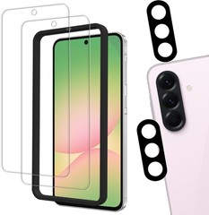 [2+2 PCS] Tempered Glass Film & Camera Lens Protector for Samsung Galaxy A56 5G