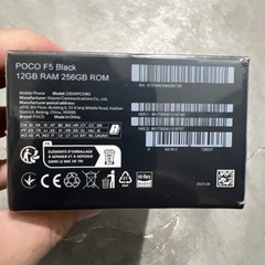 Xiaomi POCO F5 5G Black – 12GB ram – 256GB – Factory Unlocked – Global Version