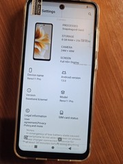 OPPO Reno 11 5G ( Grey 256 GB 8GB RAM)6.7&Prime; 50MP Dual Sim Unlocked Global Version