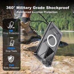 Samsung Galaxy S23 Ultra Waterproof Case with Built-in Magnetic & Screen Protect