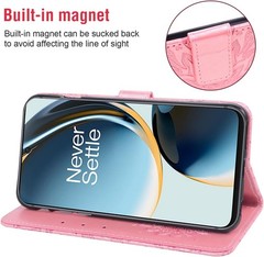 Phone Case for OnePlus Nord N30 5G/CE 3 Lite Wallet with Tempered Glass Screen P