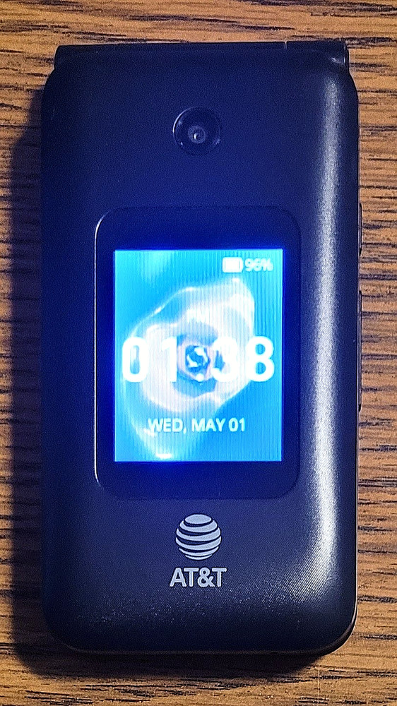 Alcatel Cingular Flip 4 IV U102AA – Black ( AT&T ) 4G VoLTE Cellular Phone -READ