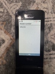 Great LG Exalt LTE 4G VoLTE VN220 Verizon Basic Flip Phone Silver
