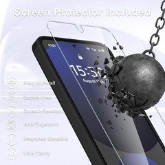 Samsung Galaxy A37 5G Case, Matte Phone Case with Screen Protector, Slim Cover