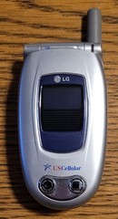 LG VX6000 – Silver and Blue ( U.S. Cellular ) Very Rare CDMA Flip Phone -Bundled