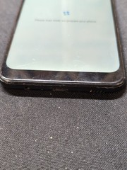samsung Galaxy A02S Black smart Phone. For parts Only But Powers On