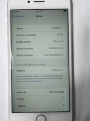 Apple iPhone 7 Silver A1660 CDMA+GSM 32GB *UNLOCKED* MNAD2LL/A iOS 15.8.7 🔋77%