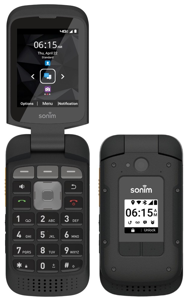 Sonim XP3 PLUS XP3900 AT&T UNLOCKED 4G LTE GSM 16GB Rugged Android Flip Phone
