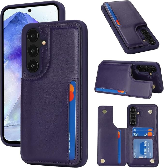 Samsung Galaxy A55 5G Wallet Case with Card Holder, RFID Blocking PU Leather Cov