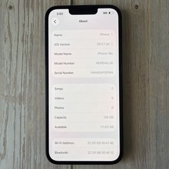 iPhone 16e 128gb ATT, Cricket Only 100% Battery health
