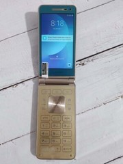 Samsung Galaxy Folder2 SM-G1650 Dual SIM WIFI 8MP LTE 4G Flip GOLD SmartPhone A+