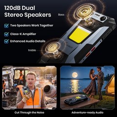 Unlock 4G LTE Rugged Phone Android 16 Waterproof Dual Speaker Dual SIM FOSSiBOT