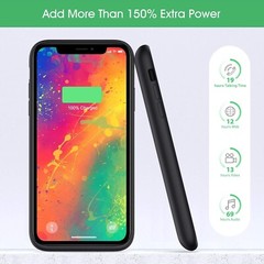 For iPhone 11 Battery Case, iPhone 11 6.1 inc,6800mAh Portable External ,Black