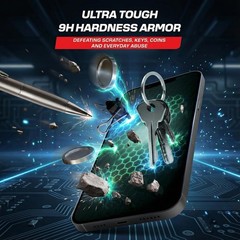 3PCS Screen Protector for iPhone Air 6.5 Inch Tempered Glass Case Friendl