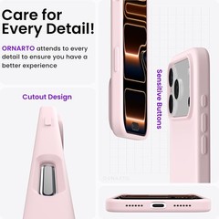 iPhone 17 Pro Max 6.9&Prime; Case, Slim Shockproof Soft Gel Rubber Cover, 3 Layers