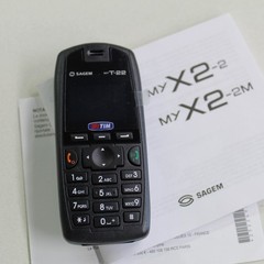 SAGEM myT-22 myX2-2 (TIM) Cellphone Black, Vintage International