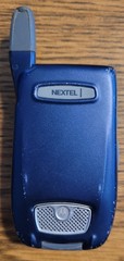 Motorola i760 – Blue and Silver ( Nextel ) Rare iDEN Flip Phone w/ 3 Games