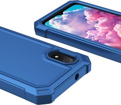 Cloud Mobile Stratus C8 Case with Screen Protector, Heavy Duty Protection Blue